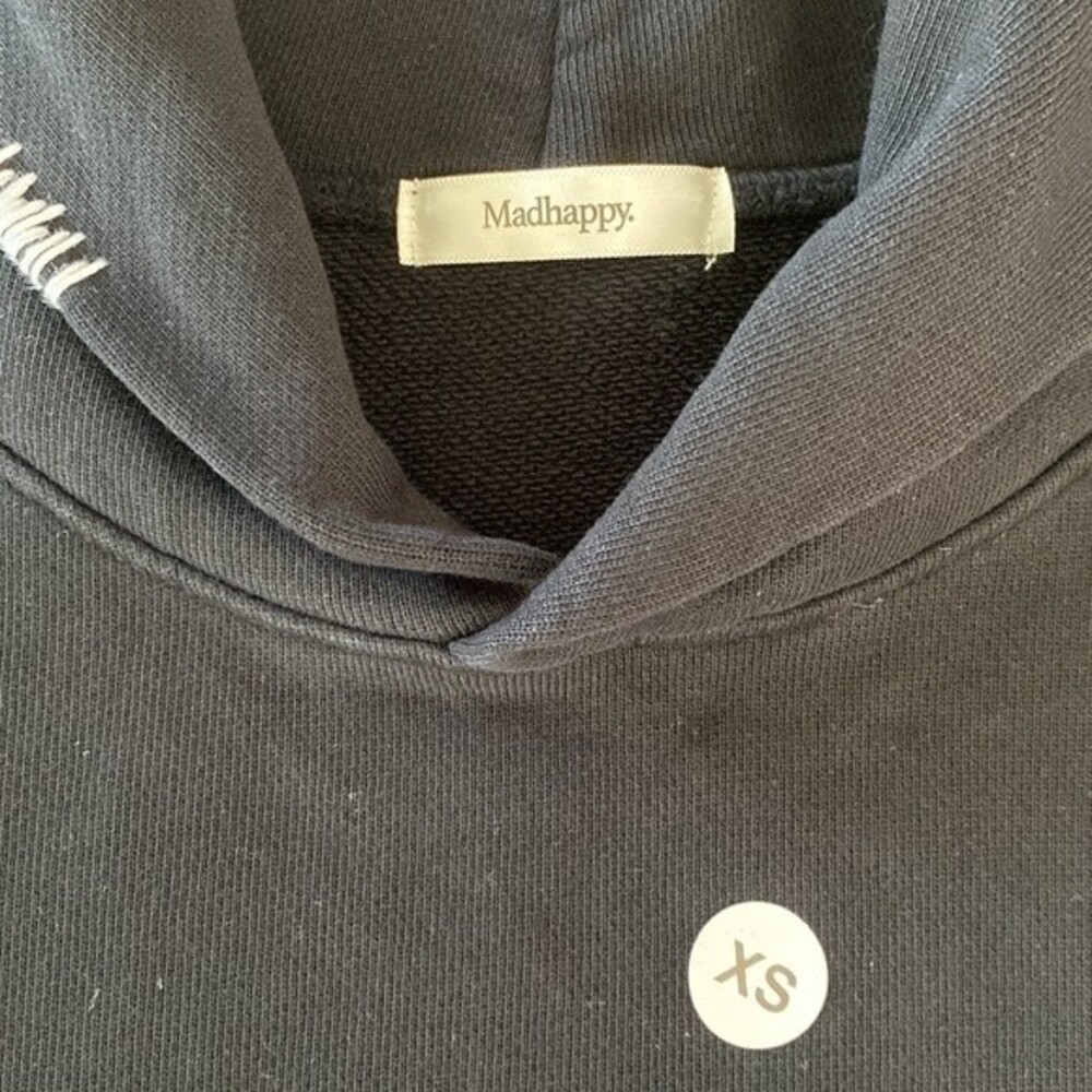 Madhappy New! Classic Universal Crop Hoodie Signature Hood-Stitch Embroidered - Picture 8 of 14